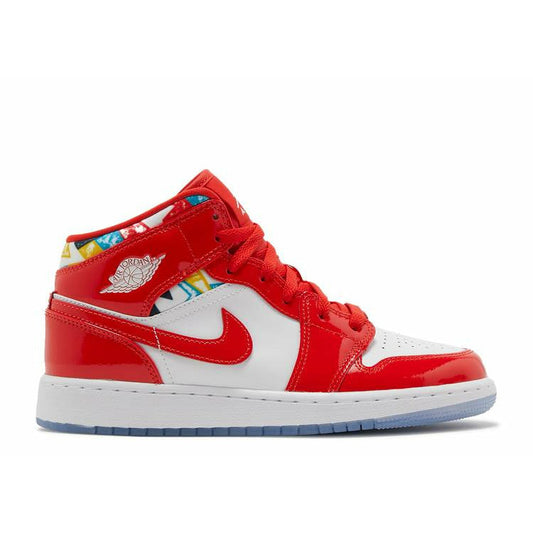 Air Jordan 1 Mid SE GS Big Kid's 'Barcelona Sweater' DC7248-600