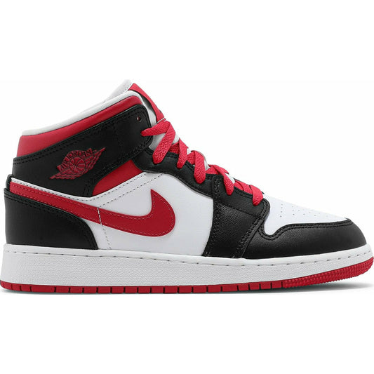 Air Jordan 1 Mid GS Big Kid's 'White Very Berry' 554725-016