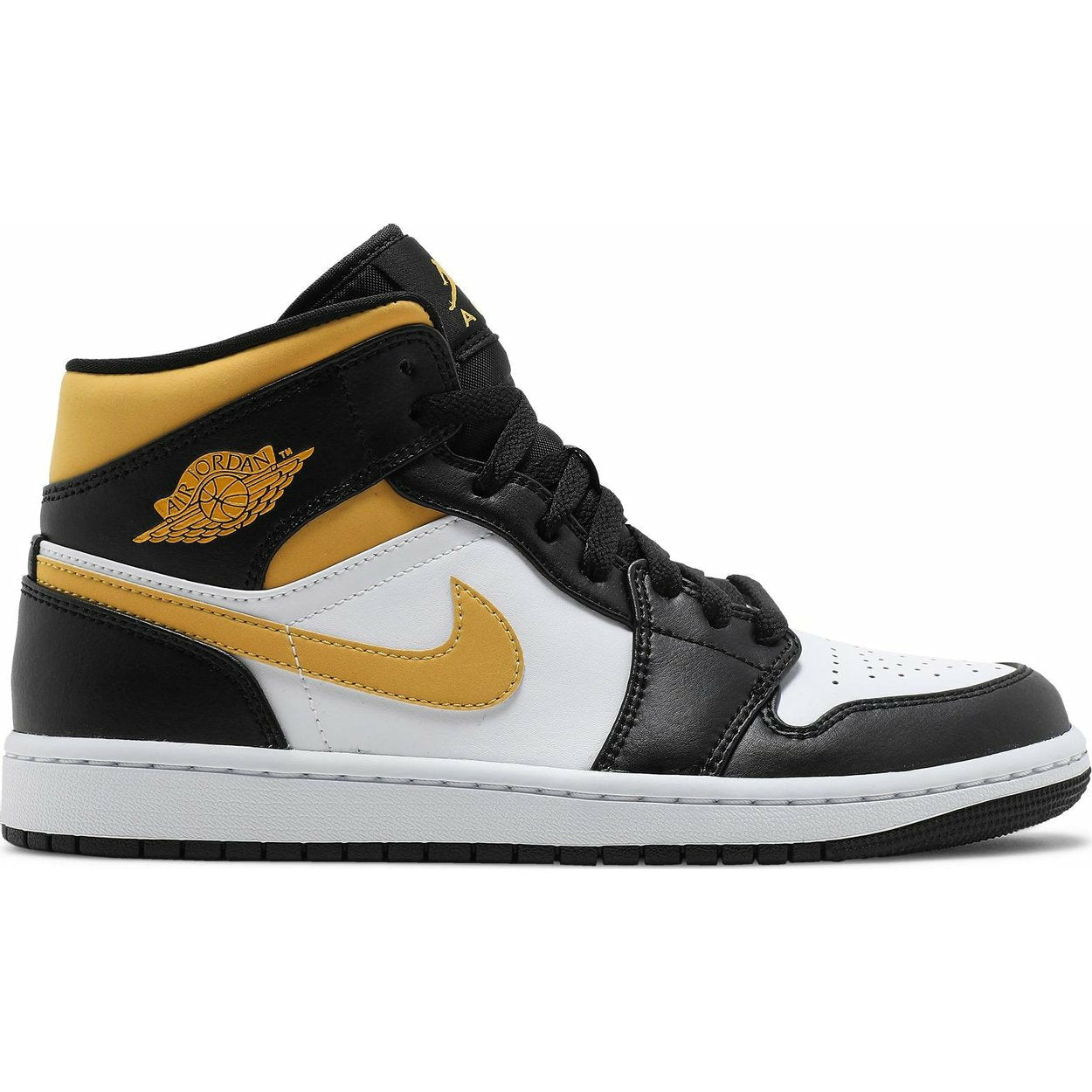 Air Jordan 1 Mid - White Pollen Black 554724-177