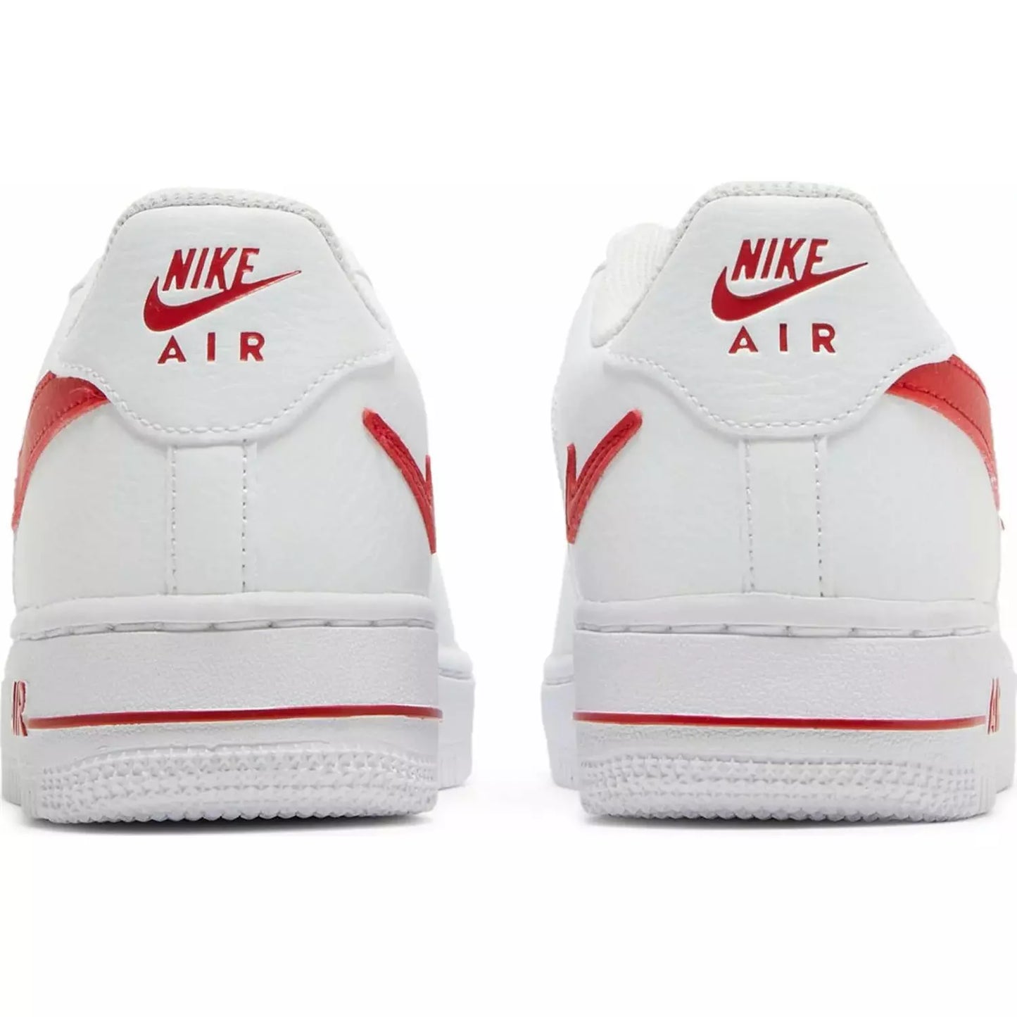 Air Force 1 GS Big Kid's 'Cut-Out Swoosh - White University Red' DR7970-100