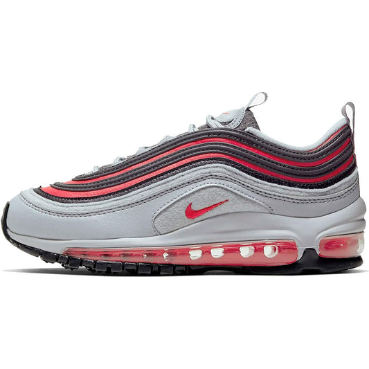 Nike Air Max 97 Big Kids  GS Felt Wolf Grey/Red Orbit CD4831-002