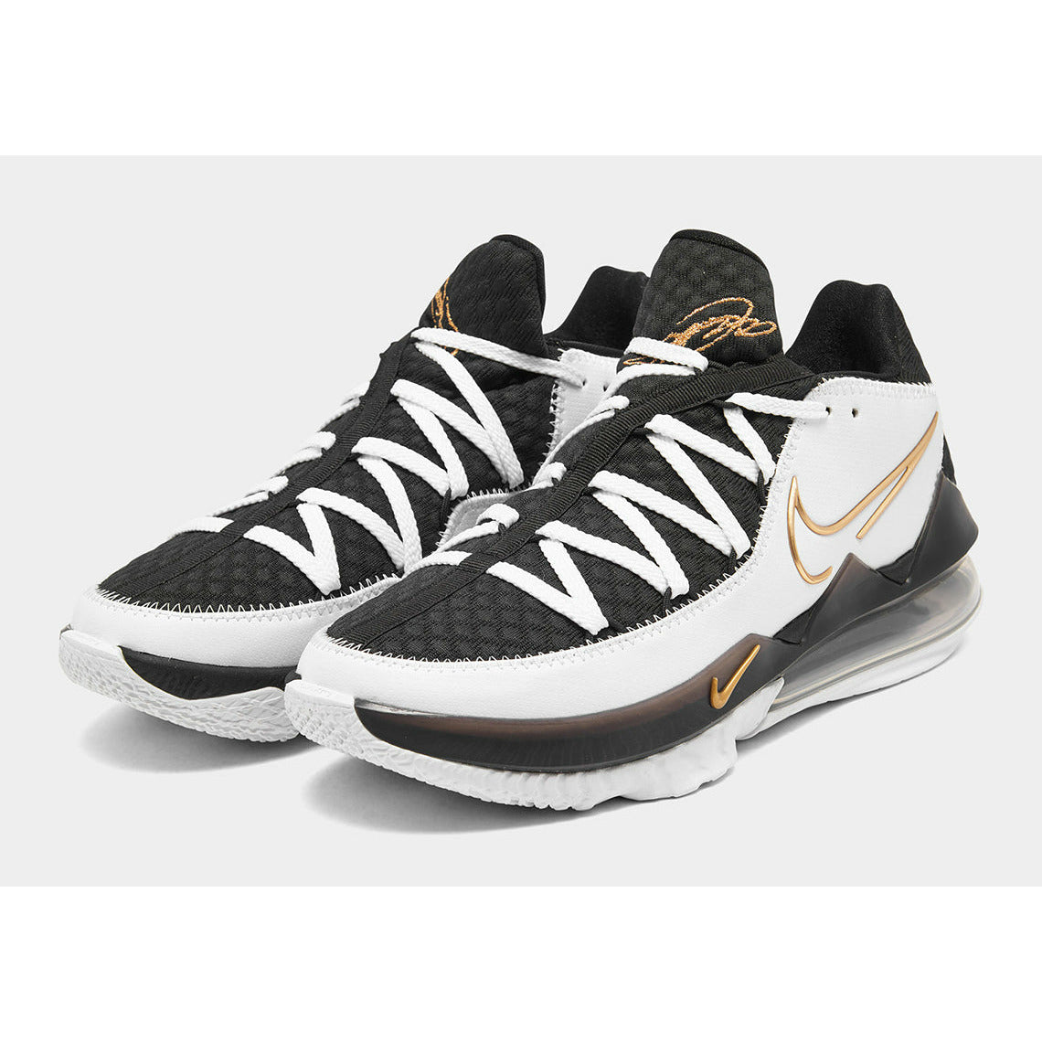 Nike Men's LeBron 17 Low White Metallic Gold CD5007-101