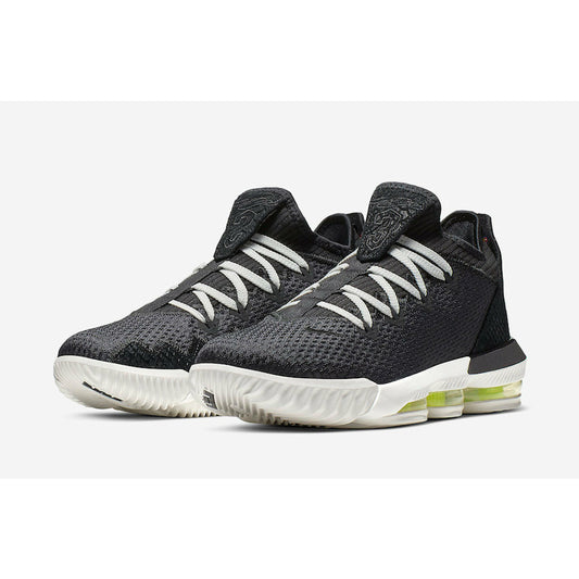 Nike Men's LeBron 16 Low Black Python Volt CI2668-004