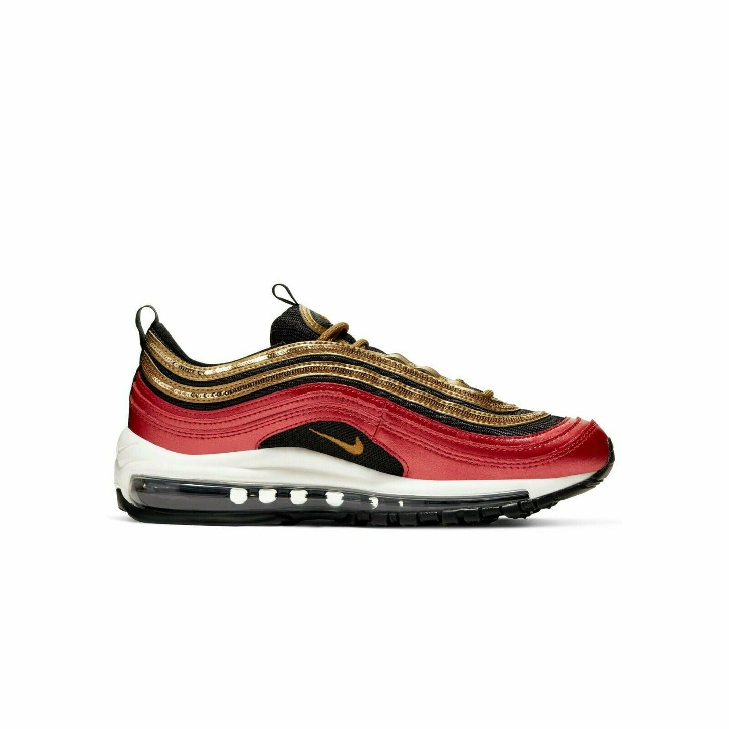 Nike Women's Air Max 97 Red Gold Sequin CT1148-600