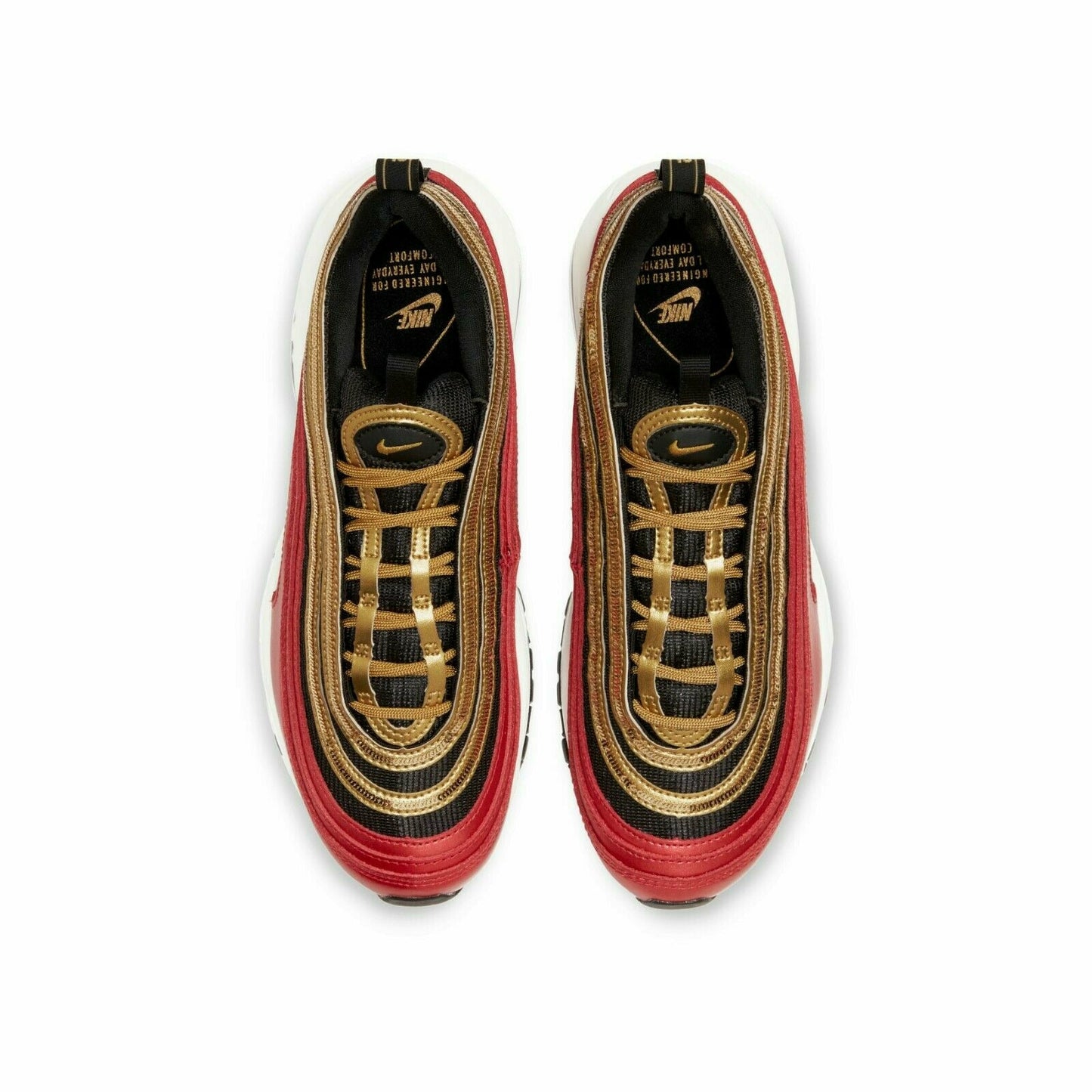 Nike Women's Air Max 97 Red Gold Sequin CT1148-600
