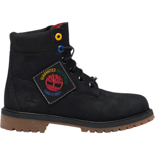 Timberland 6" Big Kids (GS) Premium Waterproof Black Nubuck TB0A2A75001